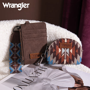 Load image into Gallery viewer, Wrangler Dual Pouch Wristlet ~ Coffee - Henderson&#39;s Western Store