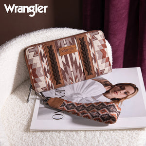 Load image into Gallery viewer, Wrangler Southwest Wallet ~ Brown