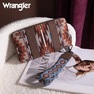 Load image into Gallery viewer, Wrangler Southwest Wallet ~ Coffee