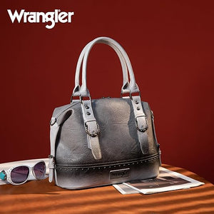 Load image into Gallery viewer, Wrangler Buckle  Satchel ~ Grey