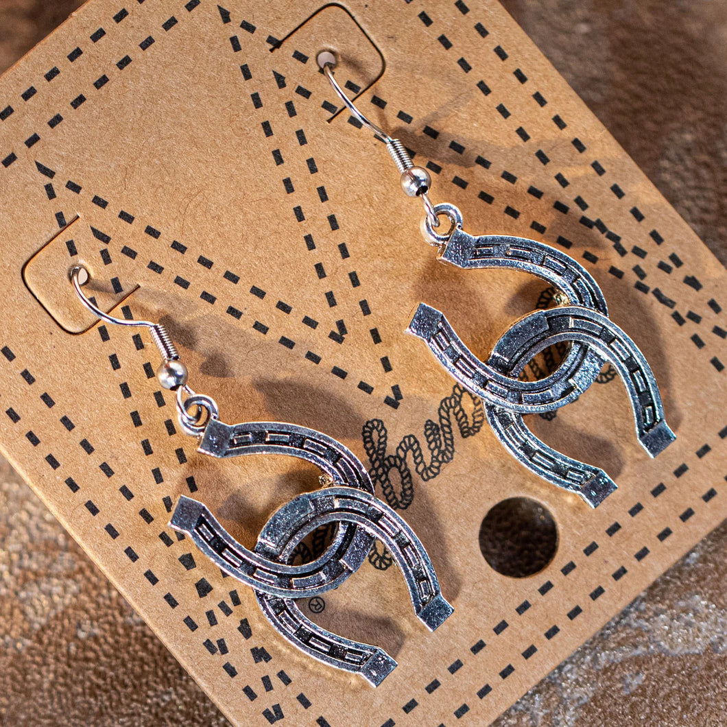 Double Horseshoe Earrings - Henderson's Western Store