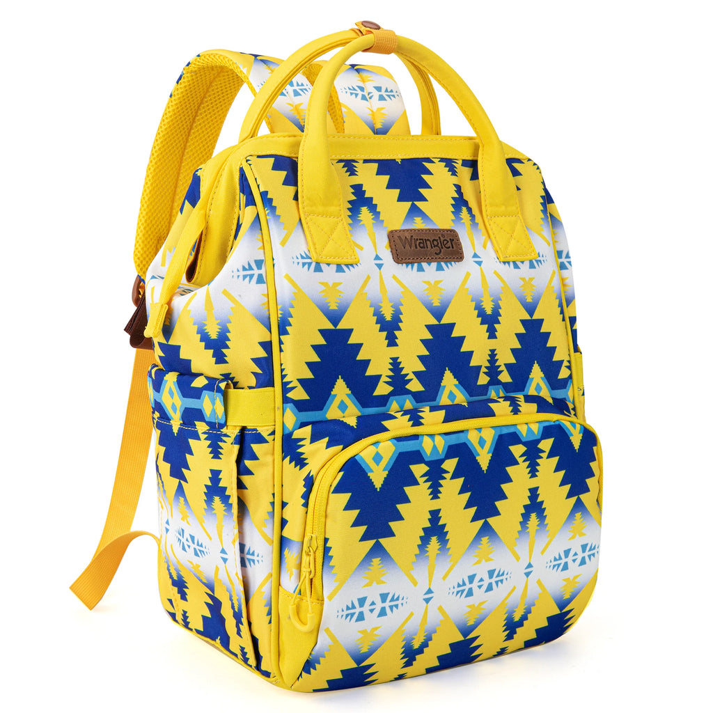 Wrangler Aztec Printed Callie Backpack ~ Yellow - Henderson's Western Store