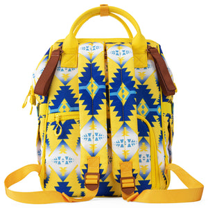 Load image into Gallery viewer, Wrangler Aztec Printed Callie Backpack ~ Yellow - Henderson&#39;s Western Store