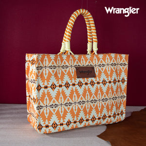 Load image into Gallery viewer, Wrangler Oversize Tote ~ Southwest ~ Yellow - Henderson&#39;s Western Store