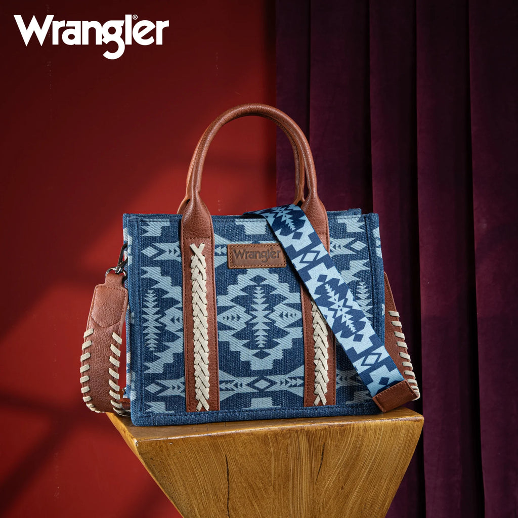 Wrangler Southwest Canvas Tote ~ Jean