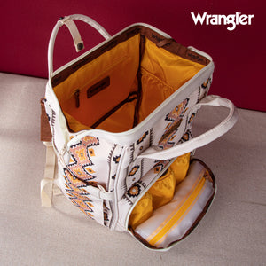 Load image into Gallery viewer, Wrangler Aztec Printed Callie Backpack ~ Cream - Henderson&#39;s Western Store