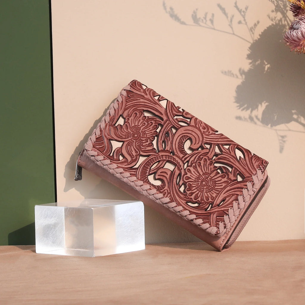 Trinity Ranch Floral Tooled Wallet