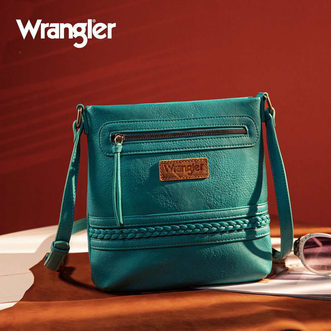 Wrangler Braided Concealed Carry Crossbody~Turquoise