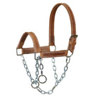 Leather Mule Halter with Draw Chain - Henderson's Western Store