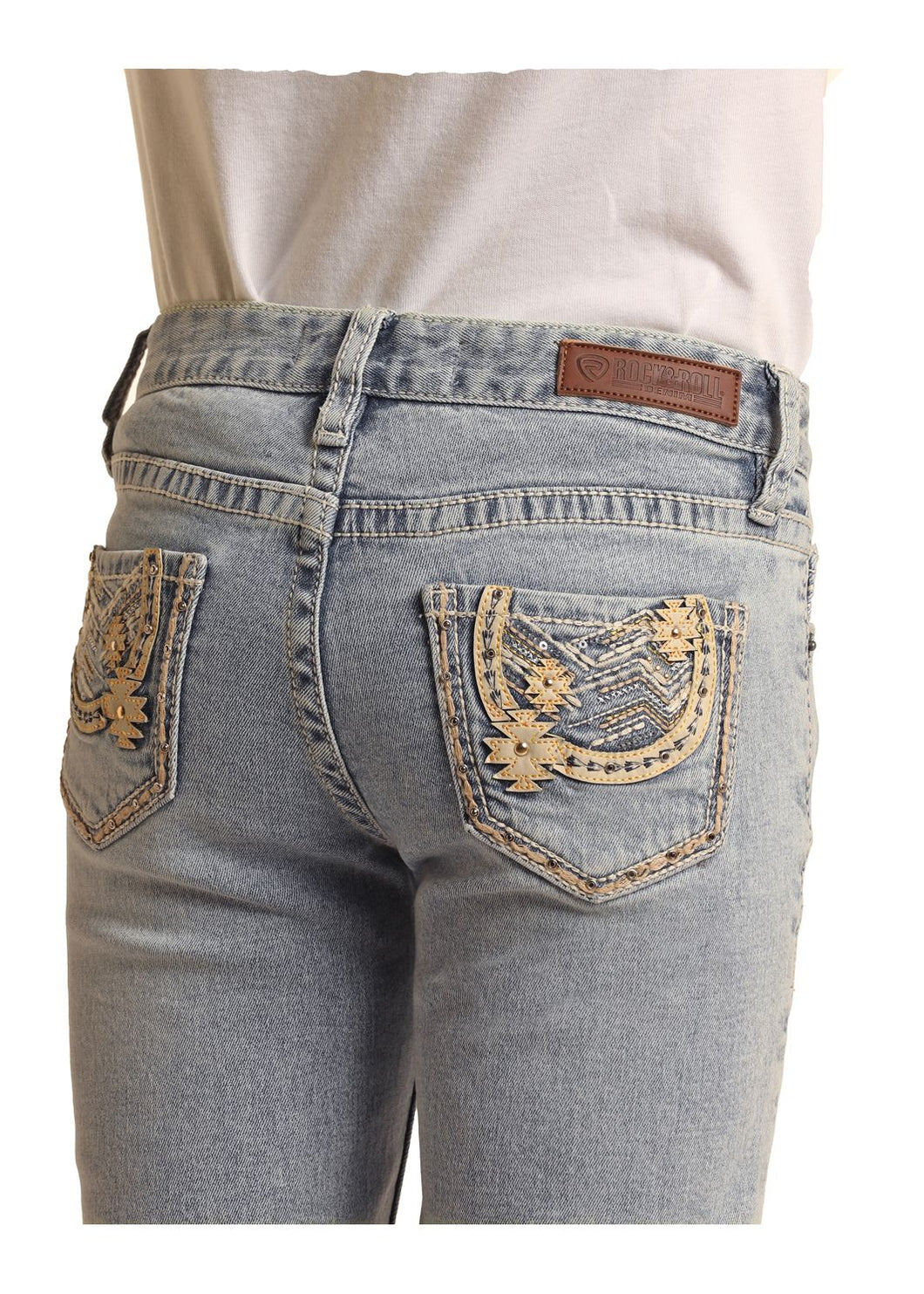 Horseshoe Embroidered Jeans by Rock & Roll - Henderson's Western Store
