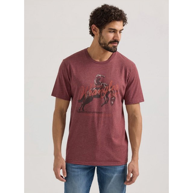 Men's Wrangler Tee ~ Burgundy