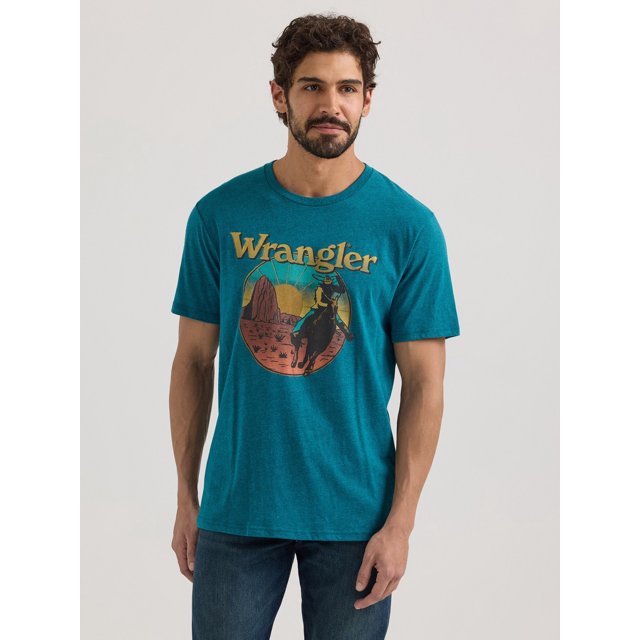 Men's Wrangler Tee ~ Cyan Pepper