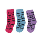 "Lila" Galloping Horses Youth Socks - Henderson's Western Store