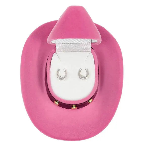 Cowboy Hat Earrings ~ Horse Shoe - Henderson's Western Store
