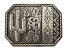 Blazin Roxx Belt Buckle ~ Aztec Cactus - Henderson's Western Store