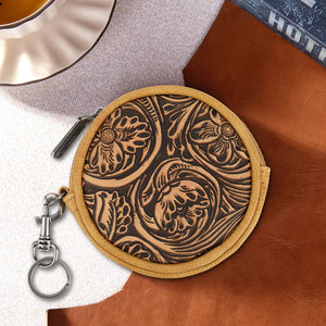 Load image into Gallery viewer, Wrangler Floral Tooled Coin Pouch - Henderson&#39;s Western Store