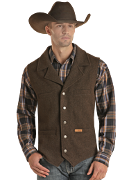 Powder River Montana Vest ~ Dk Brown