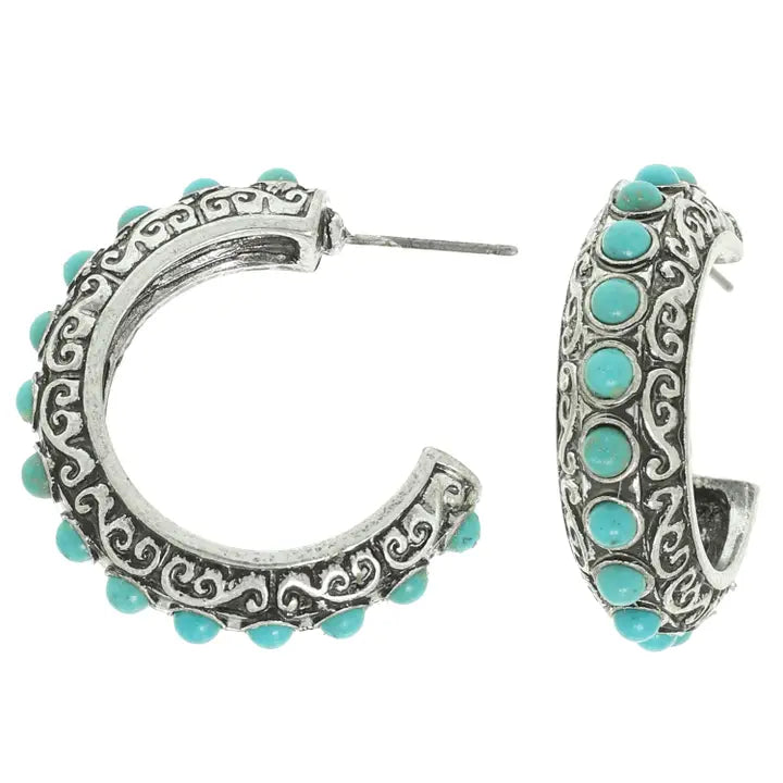 Elegant Western Filigree Hoop Earrings - Henderson's Western Store