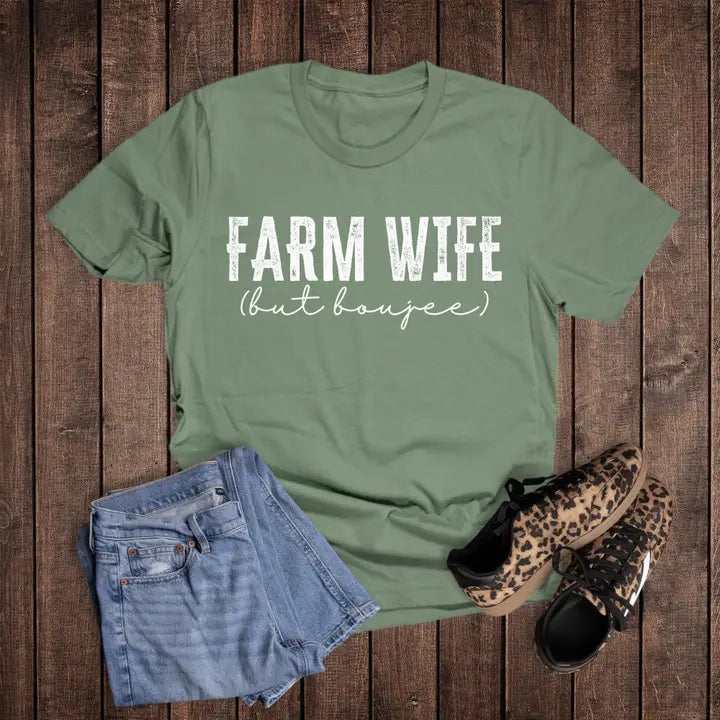 Farm Wife But Boujee Tee - Henderson's Western Store