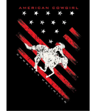 American Cowgirl Slant Flag Tee - Henderson's Western Store