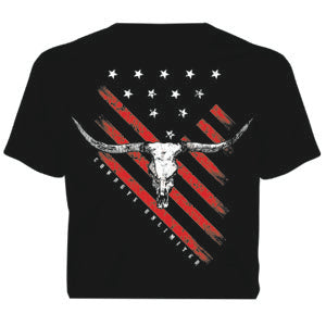 Cowboys Unlimited Slant Flag Tee - Henderson's Western Store