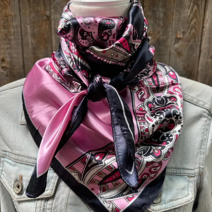 Rodeo Drive Wild Rags/Scarf ~ Pink/Black