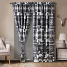 Western Linen Curtains ~ Grey Southwest - Henderson's Western Store