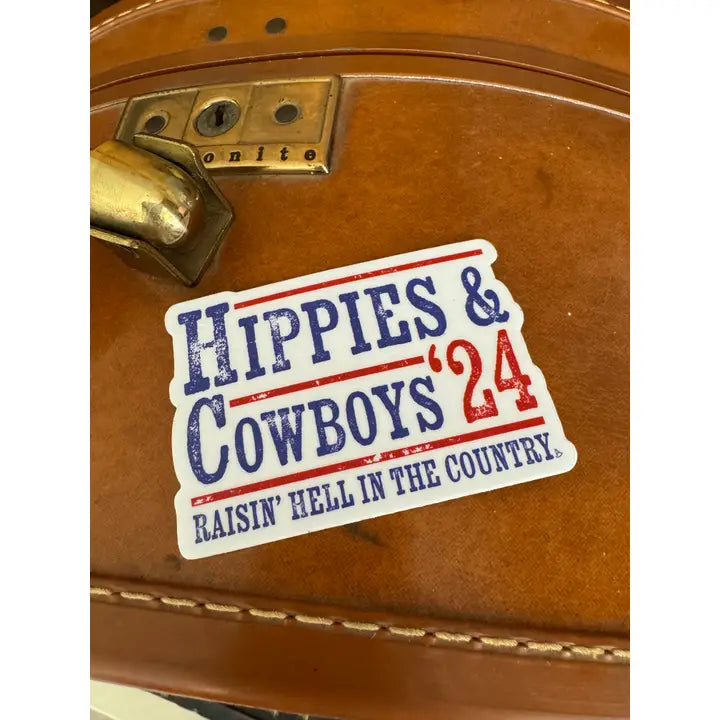 Western Sticker ~ Hippies & Cowboys