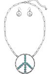 Western Peace Necklace Set - Henderson's Western Store