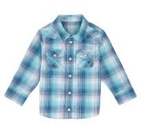 Wrangler Baby Boy Shirt ~ Turquoise