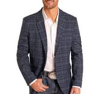 Men's Plaid Blazer by Rock & Roll