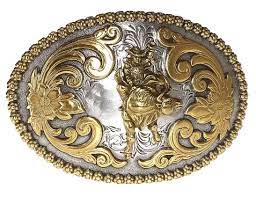 Bull Rider Belt Buckle ~ Gold - Henderson's Western Store