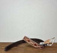 Men's Tooled Diamond Clover Belt - Henderson's Western Store