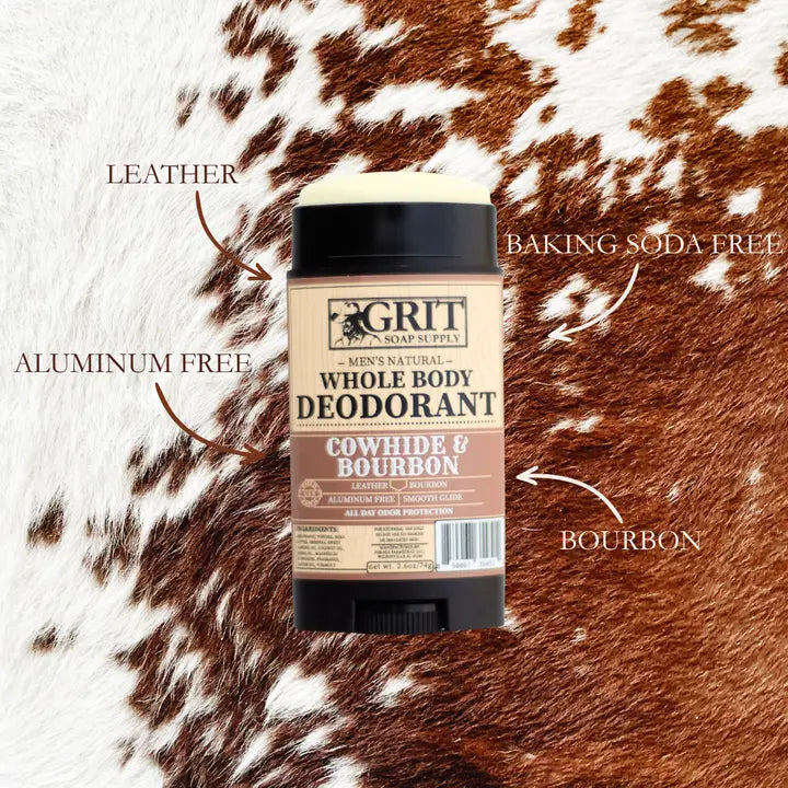 Cowhide & Bourbon Stick Deodorant - Henderson's Western Store