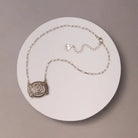 Western Buckle Initial Necklace ~ B - Henderson's Western Store