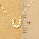 Dainty Horseshoe Pendant Necklace - Henderson's Western Store