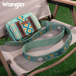 Load image into Gallery viewer, Wrangler Southwest Print Crossbody ~ Green