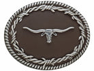 Longhorn Belt Buckle - Henderson's Western Store