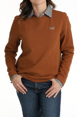 Ladies Textured Pullover by Cinch