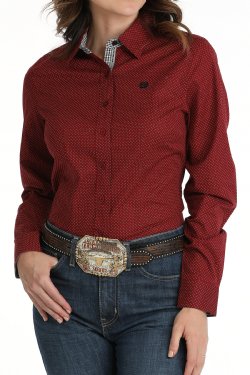 Ladies Polka Dot Cinch  ~ Red