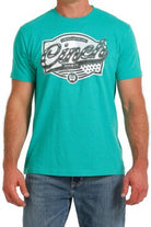 Cinch Classic Logo Tee ~ Turq/Green - Henderson's Western Store