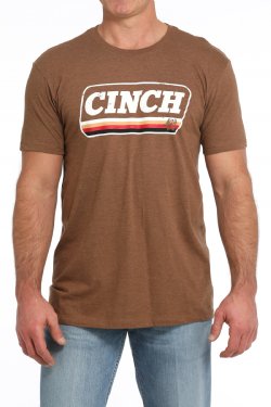 Cinch American Brand Tee ~ Brown