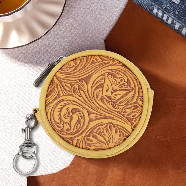 Wrangler Floral Tooled Coin Pouch - Henderson's Western Store