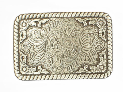 Square Scroll Belt Buckle - Henderson's Western Store