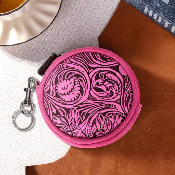 Wrangler Floral Tooled Coin Pouch - Henderson's Western Store