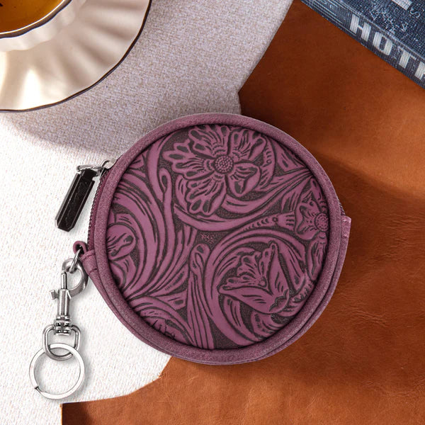 Wrangler Floral Tooled Coin Pouch - Henderson's Western Store