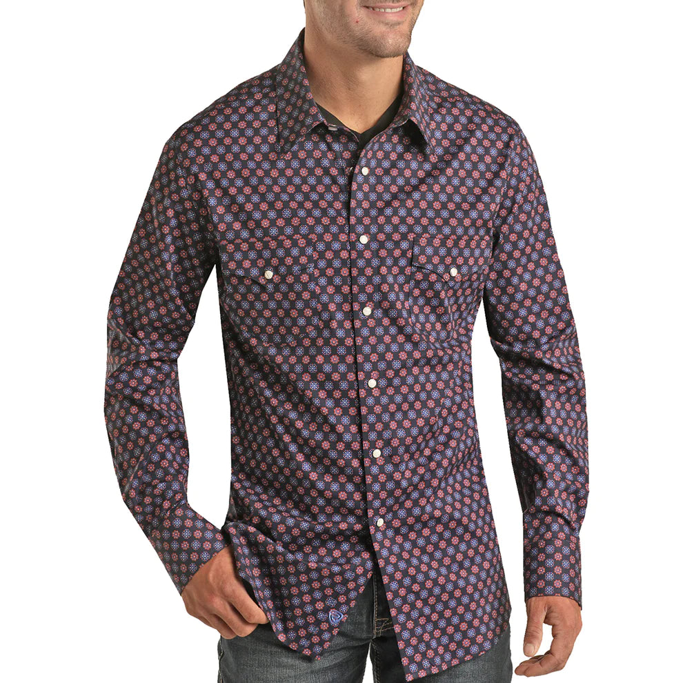 Men's Ditzy Geo Snap by Rock & Roll - Henderson's Western Store