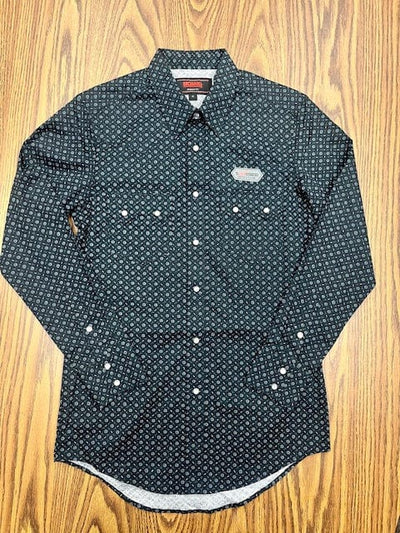 Men's Geo Print by Rock & Roll ~ Black - Henderson's Western Store