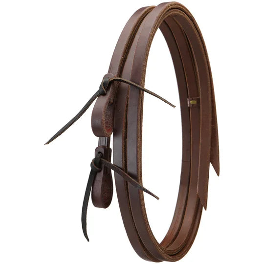 Dark Oiled Split Reins ~ 1/2"x8' - Henderson's Western Store