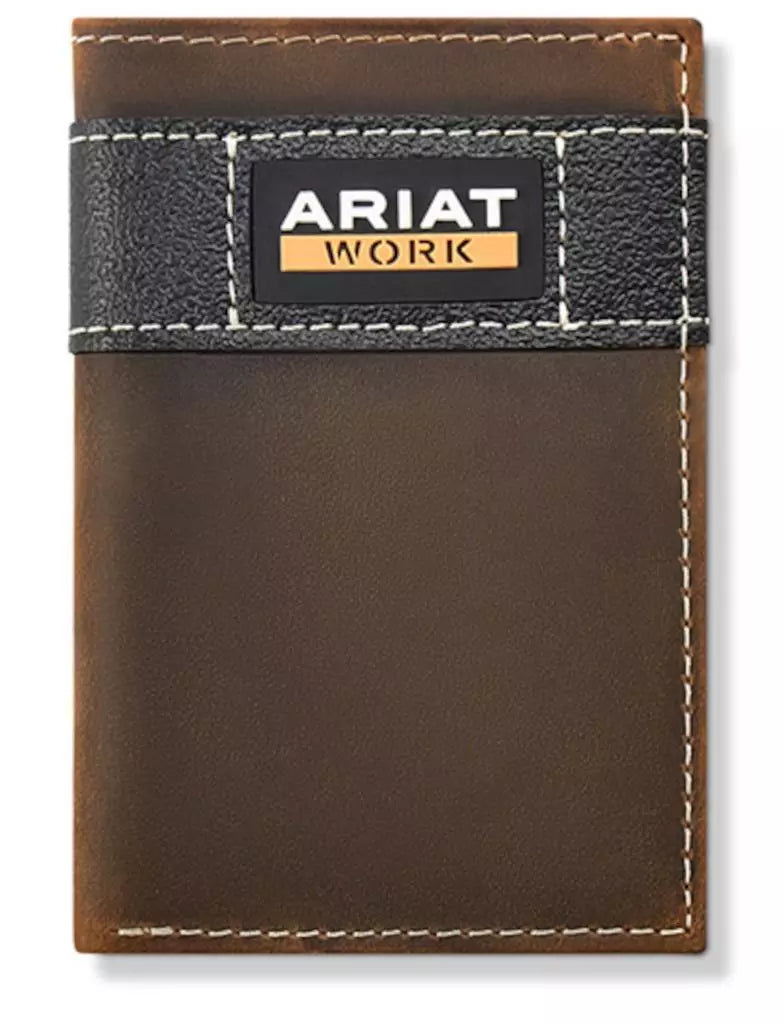 Ariat Work ~ Tri-Fold ~ Leather - Henderson's Western Store